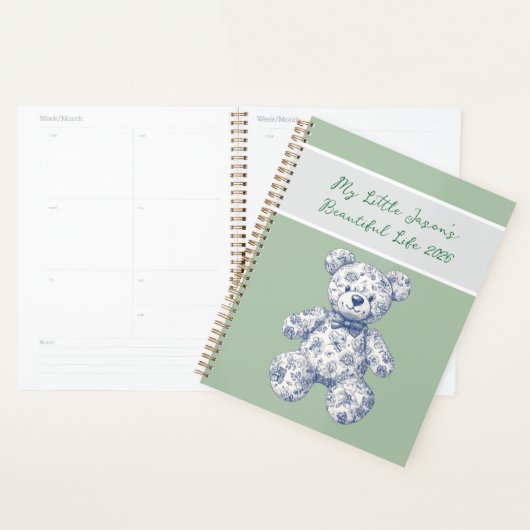 Baby’s First Year Planner | Baby Daily Schedule (Devant avec enveloppe)