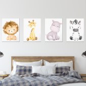 Baby Safari Animal Wall Decor (Chambre à coucher)
