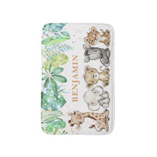 Baby Safari Animals Bath Mat (Voorkant Verticaal)
