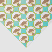 Baby Safari Monkey met Pacifier Pattern Tissuepapier (Detail)