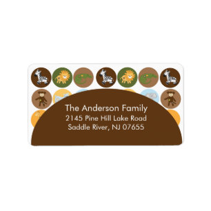 Baby Safari Oerwoud Adres Label
