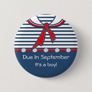 Baby Sailor Suit B Ronde Button 5,7 Cm