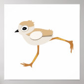Baby Sandpiper of Pipy Plover Chick Poster (Voorkant)