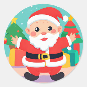 Baby Santa Speelse illustratie Sticker