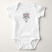 Baby Saying Newborn: World cutest Alarm Clock Romper (Voorkant)