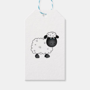 Baby schapen voor ooien cadeaulabel