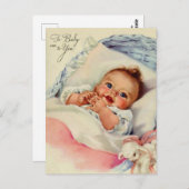  baby schattig briefkaart (Voorkant / Achterkant)