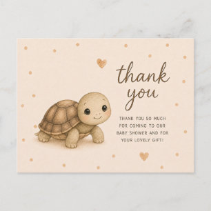 Baby Schildpad Baby Shower Bedankt Briefkaart