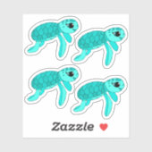 Baby schildpad sticker (Vel)