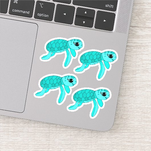 Baby schildpad sticker (Detail)