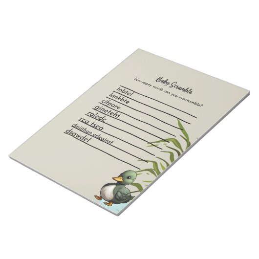 Baby Scrabble Game Notitieblok van 40 (Schuin)