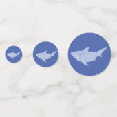 Baby Shark 1er anniversaire Table Décor Confetti (Derrière)