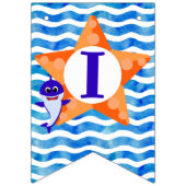Baby Shark Bunting I Am one Personalized Banner (Tweede vlag)
