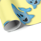 Baby Shark Cadeaupapier (Rol Hoek)