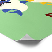 Baby Shark Festive Kerstmis Geweldige Poster (Hoek)