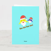 Baby Shark Kerstkaart Kaart (Achterkant)