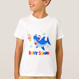 Baby Shark Kinderen Hanes TAGLESS® T-Shirt