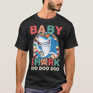 Baby Shark Mannen T-shirt, Funny Baby Shark Essent T-shirt