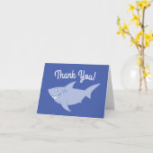 Baby Shark Merci 1er Anniversaire Cartes (Fleur jaune)
