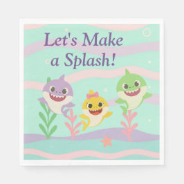 Baby Shark Party Napkins Servet