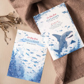 Baby Shark Under the Sea Anniversaire Invitation