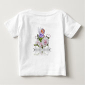 Baby Shirt Angel White Swans (Achterkant)