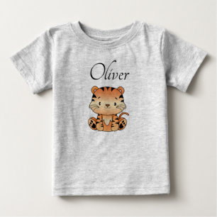 Baby Shirt met naam en leeuw