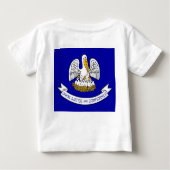 Baby shirt met vlag van Louisiana (Achterkant)