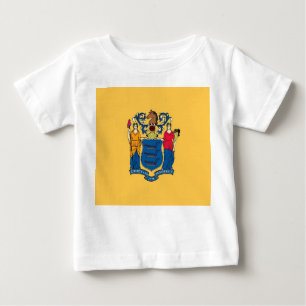 Baby Shirt met vlag van New Jersey, U.S.A.