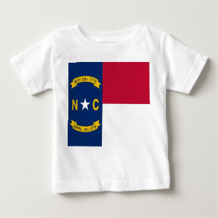 Baby Shirt met vlag van North Carolina