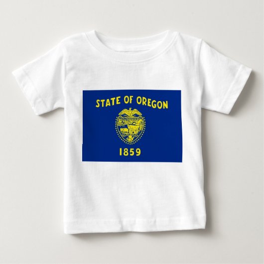 Baby shirt met vlag van Oregon (Voorkant)