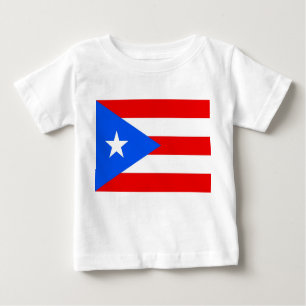 Baby Shirt met vlag van Puerto Rico, U.S.A.