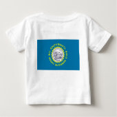 Baby Shirt met vlag van Zuid-Dakota (Achterkant)