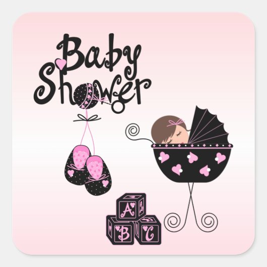 Baby shower 2 Sticker (Voorkant)