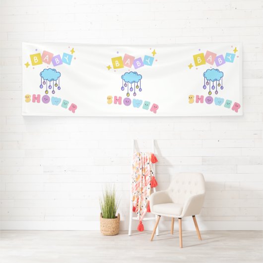 Baby shower 4x12 Vinylbanner Spandoek (Insitu)