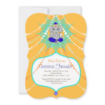 Baby shower 5" de Ganesha x 7" carte d'invitation
