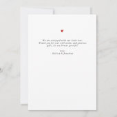 Baby shower 9 fotocollage dank u chic script (Achterkant)