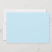 Baby shower à rayures douces Invitation photo (Dos)