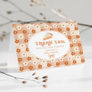 Baby shower à tarte Cutie Carte de remerciements p