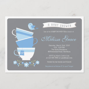 baby shower à thé haut de gamme / invitation au th