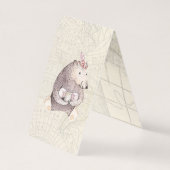 Baby shower à thème de voyage | Note Merci (Back)