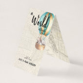 Baby shower à thème de voyage | Note Merci (Front)