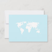 Baby shower à thème Voyage Cute Flat Carte de reme (Dos)