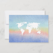 Baby shower à thème Voyage Cute Flat Carte de reme (Dos)