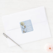 Baby shower aangepaste naam dank u Stickers (Envelop)