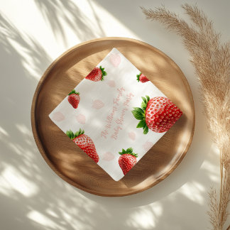 Baby shower aardbeienservetten servet
