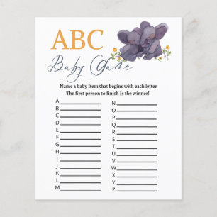 Baby shower ABC-game