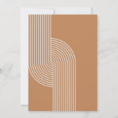 Baby shower Abstrait rétro | Invitation (Dos)