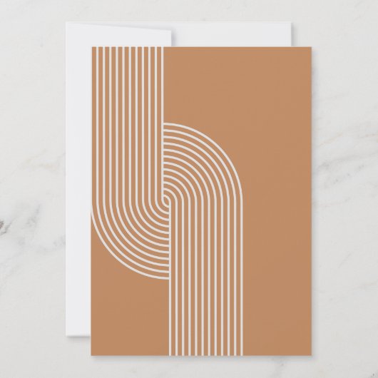 Baby shower Abstrait rétro | Invitation (Dos)