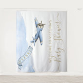 Baby shower achtergrond XL Wandkleed (Voorkant)